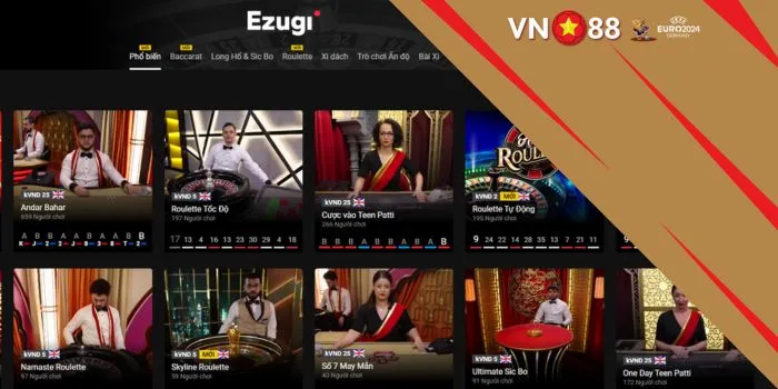 Giới thiệu sòng bài Club ezugi tại VN88 – đỉnh cao Casino nên tới