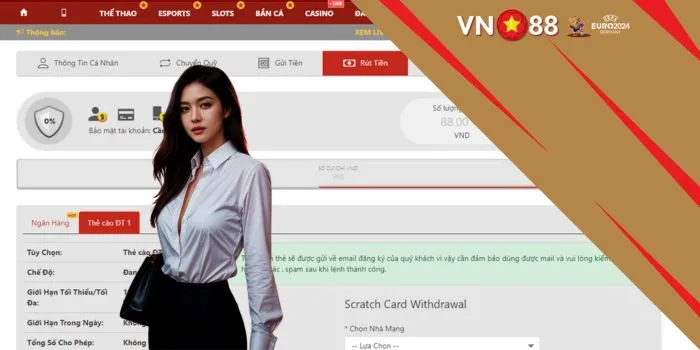 Rút tiền VN88 trên Apps thế nào mới chuẩn?